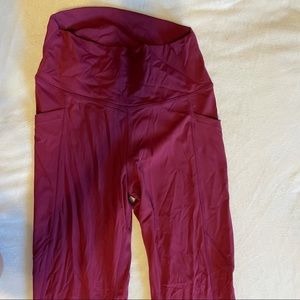 Red Leggings With Butt Scrunch!